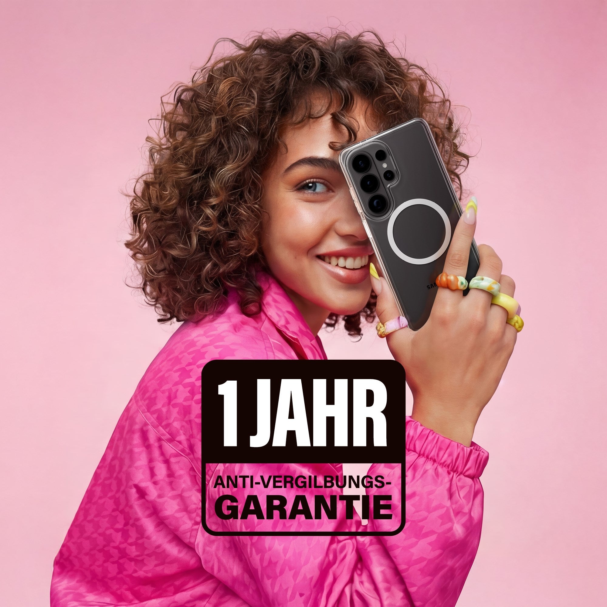 CARE™ by PanzerGlass® Urban Explorer Case Transparent m. Weiss Qi Samsung Galaxy S26+